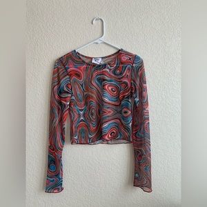 Princess Polly Mesh multi colored shirt